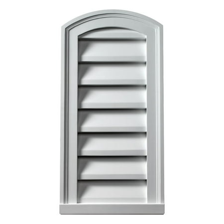 12 W x 24 H x 2 P Brick Mould Style Eyebrow Louver Functional
