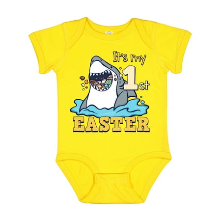 Inktastic It s My 1st Easter Shark Eating Candy Gift Baby Boy or Baby Girl Bodysuit
Inktastic It s My 1st Easter Shark Eating Candy Gift Baby Boy or Baby Girl Bodysuit