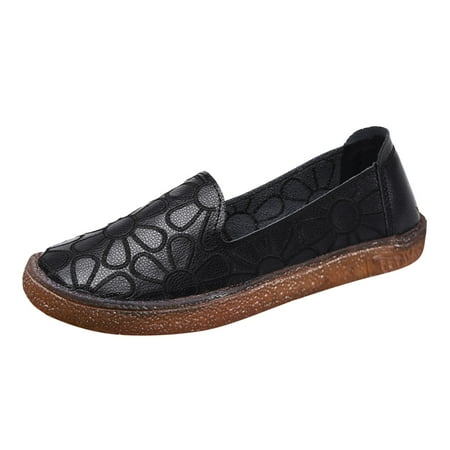 SEMIMAY Ladies Fashion Solid Color Leather Embroidered Flower Shallow Round Head Flat Casual Shoes
SEMIMAY Ladies Fashion Solid Color Leather Embroidered Flower Shallow Round Head Flat Casual Shoes