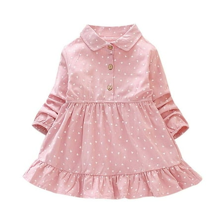 Altsales Baby Girls Dot Printed Long Sleeve Dress Kids Spring Casual Princess Knee-Length Sundress Toddler Cotton A-Line Single Breasted Dresses
Altsales Baby Girls Dot Printed Long Sleeve Dress Kids Spring Casual Princess Knee-Length Sundress Toddler Cotton A-Line Single Breasted Dresses