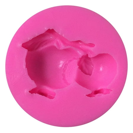

Yoone Cake Mold Heat-resistant Easily Demoulding Pastry Tool Silica Gel Double Pomegranate Shape Cake Mould for Bakery