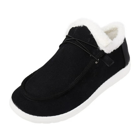 Women Walking Shoes Fashionable Autumn And Winter Women Casual Shoes Flat Non Slip Plush Warm Comfortable Solid Color Slip On casual shoes for Women cloth Black
Women Walking Shoes Fashionable Autumn And Winter Women Casual Shoes Flat Non Slip Plush Warm Comfortable Solid Color Slip On casual shoes for Women cloth Black