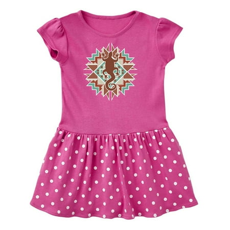 Inktastic Southwestern Native Pattern Lizard Gift Toddler Girl Dress