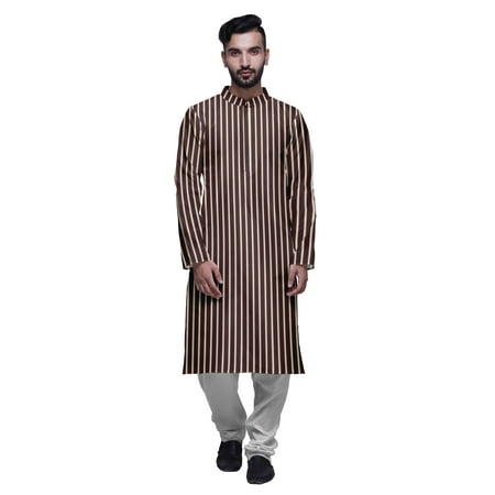 

Atasi Party Wear Kurta Pajama For Men Mandarin Collar Ethnic Printed Kurta Set