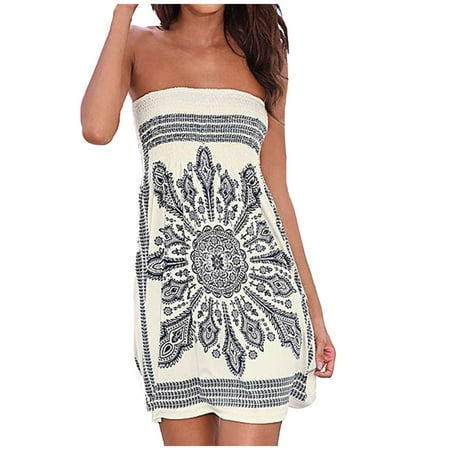 Floleo Women s Dress Clearance Summer Women Sexy Tube Strapless Strapless Printing Sleeveless Tight Skirt Dress Dress
Floleo Women s Dress Clearance Summer Women Sexy Tube Strapless Strapless Printing Sleeveless Tight Skirt Dress Dress
