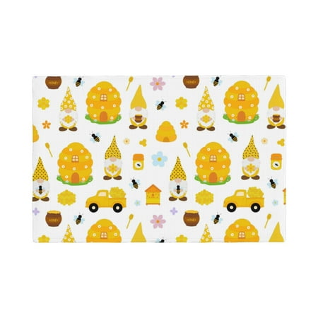 Placemats Set of 6 Gnomes Bees Place mats for Dining Table Indoor/Outdoor Cute Heat Resistant Washable Table Mats(18 x 12 ) 
Placemats Set of 6 Gnomes Bees Place mats for Dining Table Indoor/Outdoor Cute Heat Resistant Washable Table Mats(18 x 12 )