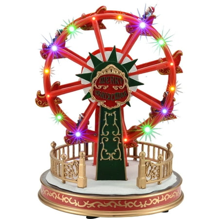 holiday time 114 battery operated holiday ferris wheel christmas village - Christmas Ferris Wheel Decoration holiday time 114 battery operated holiday ferris wheel christmas village - Christmas Ferris Wheel Decoration