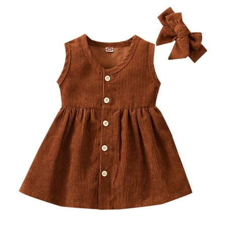 Summer Kids Girl Dress Toddler Soild Sleeveless Infant Princess Girl Dress Button Dress Cloths Party Dresses
Summer Kids Girl Dress Toddler Soild Sleeveless Infant Princess Girl Dress Button Dress Cloths Party Dresses