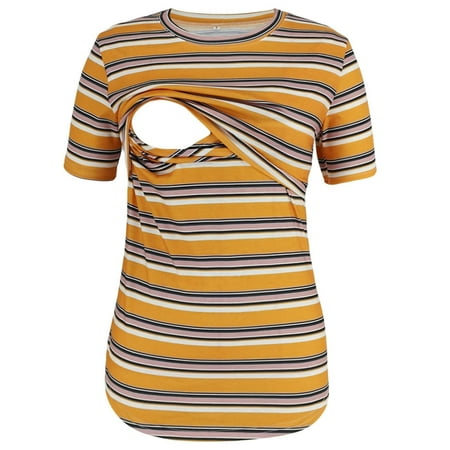 Ovzne Maternity Clothing Plus Size Maternity Clothing Bundle Maternity O-Neck Stripeshort Sleeve Breast-Feeding Pregnant Woman Nursing Blouse Maternity Clothing Sets For Women
Ovzne Maternity Clothing Plus Size Maternity Clothing Bundle Maternity O-Neck Stripeshort Sleeve Breast-Feeding Pregnant Woman Nursing Blouse Maternity Clothing Sets For Women