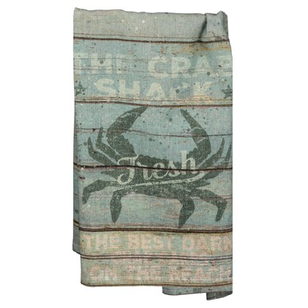 The Crab Shack Fresh Printed Kitchen Dish Towel Cotton 26 Inches