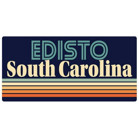 Edisto South Carolina 5 x 2.5-Inch Fridge Magnet Retro Design