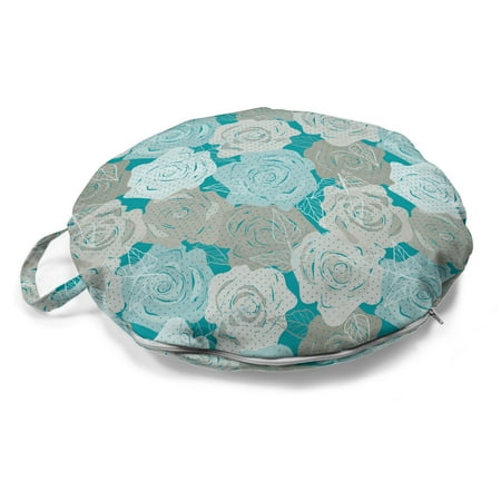 Floral Round Floor Cushion with Handle Abstract Graphical Composition of Roses Decorative Pillow for Living Room & Dorms 18 Round Sea Blue Multicolor by Ambesonne
Floral Round Floor Cushion with Handle Abstract Graphical Composition of Roses Decorative Pillow for Living Room & Dorms 18 Round Sea Blue Multicolor by Ambesonne