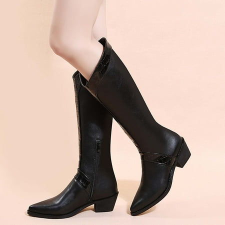Women s Shoes Fashionable Comfortable Autumn Winter Solid Color Thick Heel Pointed Knight Boots
Women s Shoes Fashionable Comfortable Autumn Winter Solid Color Thick Heel Pointed Knight Boots
