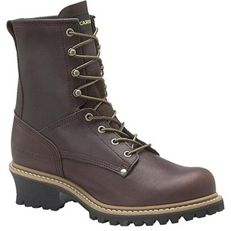 Carolina Boots: Men s Plain Toe Logger Work Boots 821 BROWN