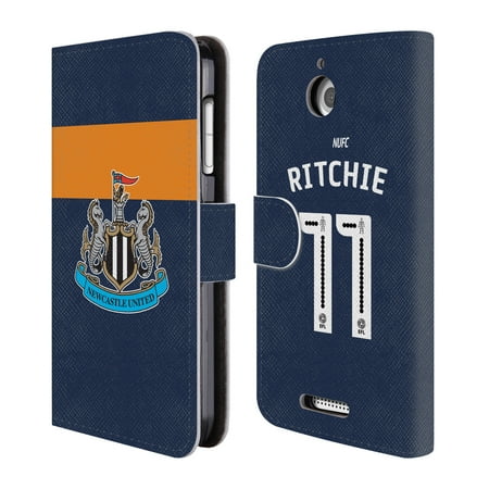 OFFICIAL NEWCASTLE UNITED FC NUFC 2016/17 AWAY KIT 1 LEATHER BOOK WALLET CASE COVER FOR HTC PHONES 2