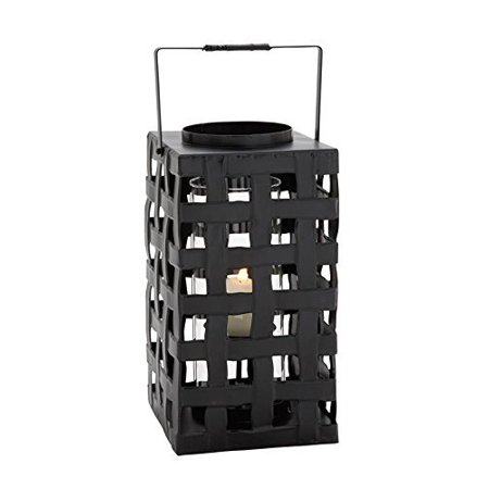 Deco 79 65378 Metal & Glass Candle Lantern
