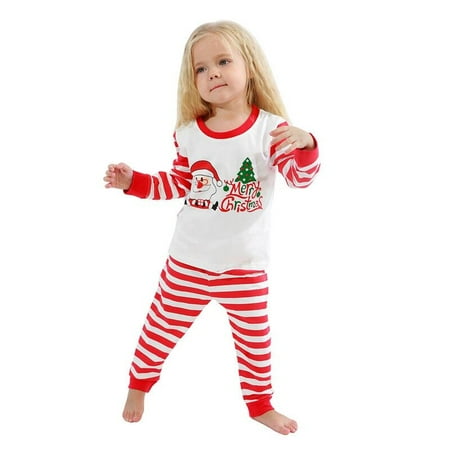 Matching Family Christmas Pajamas Set Classic Santa Stripes Printing Long Sleeve Top + Elastic Waist Pants Set
Matching Family Christmas Pajamas Set Classic Santa Stripes Printing Long Sleeve Top + Elastic Waist Pants Set