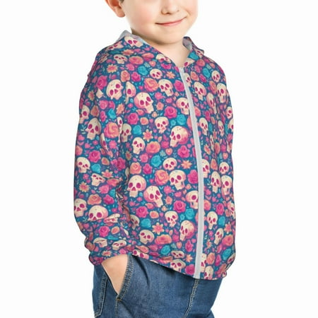 Uemuo colorful Skull flower Pattern Rash Guard for Boys Girls Long Sleeve Swim Shirts UPF 50+ UV Sun Protection Hooded Fishing Shirt with Pocket for Kid-18 Months
Uemuo colorful Skull flower Pattern Rash Guard for Boys Girls Long Sleeve Swim Shirts UPF 50+ UV Sun Protection Hooded Fishing Shirt with Pocket for Kid-18 Months