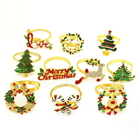 Taluosi Christmas Napkin Ring Clasp Alloy Buckle Dinner Wedding Party Table Decoration
Taluosi Christmas Napkin Ring Clasp Alloy Buckle Dinner Wedding Party Table Decoration