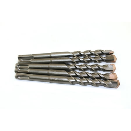 TEMO 5 pc Sds-Plus Rotary Hammer Drill Bit Set 1/2 x 4 x 6 Inch