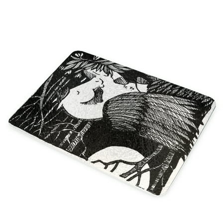 KuzmarK Glass Cutting Board - Pegasus Sleeping pen and Ink Drawing black and white Art by Denise Every
KuzmarK Glass Cutting Board - Pegasus Sleeping pen and Ink Drawing black and white Art by Denise Every