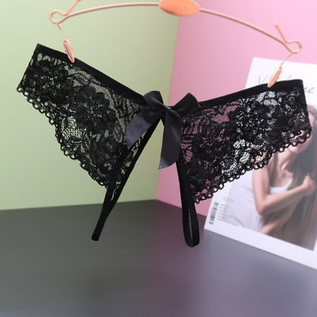 YIWEI Womens Lace Panties Open Crotch Thong G-String Briefs Crotchless Underwear Black
YIWEI Womens Lace Panties Open Crotch Thong G-String Briefs Crotchless Underwear Black