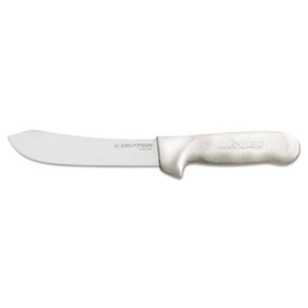 DXX 4123 13 in. Sani-Safe Butcher Carbon Steel Knife - Polypropylene Handle