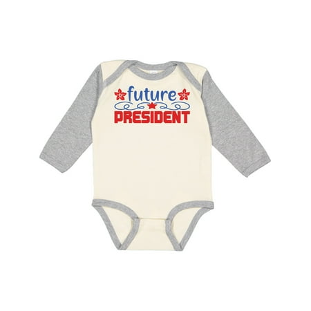 Inktastic Future President Red and Blue Design with Flowers Gift Baby Boy or Baby Girl Long Sleeve Bodysuit
Inktastic Future President Red and Blue Design with Flowers Gift Baby Boy or Baby Girl Long Sleeve Bodysuit