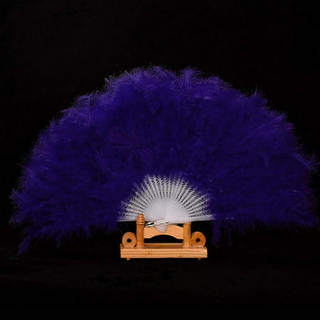 NIUREDLTD Home Decoration Wedding Showgirl Dance Elegant Large Feat Her Folding Hand Fan Decor Decal Purple
NIUREDLTD Home Decoration Wedding Showgirl Dance Elegant Large Feat Her Folding Hand Fan Decor Decal Purple