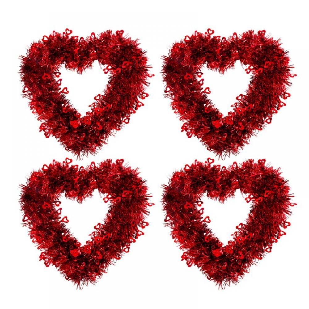 Pcs Valentine S Day Heart Wreath Cm Valentines Wreath For Front