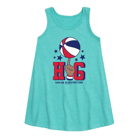 Harlem Globetrotters - Spinning Ball - Toddler and Youth Girls A-line Dress