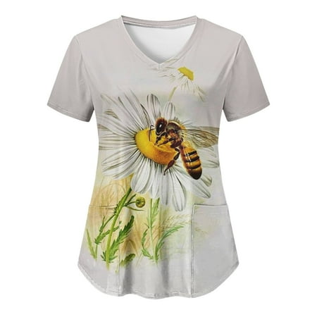 2023 New Scrubs Top Uniform Nurses Clothing Women Spring Short Sleeve V-Neck Printed Pocket Tee Top Ladies Dailywear
2023 New Scrubs Top Uniform Nurses Clothing Women Spring Short Sleeve V-Neck Printed Pocket Tee Top Ladies Dailywear
