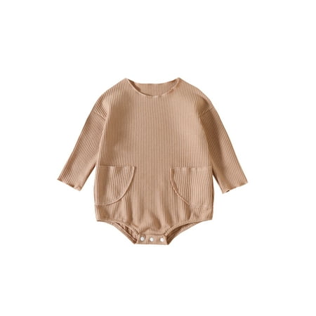 MissiMae Newborn Baby Fall Romper Casual Long Sleeve Round Neck Solid Color Waffle Knit Bodysuit
MissiMae Newborn Baby Fall Romper Casual Long Sleeve Round Neck Solid Color Waffle Knit Bodysuit