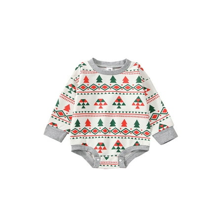 Sunisery Toddler Baby Boys Girls Christmas Romper Xmas Tree Print Bodysuit Long Sleeves O-Neck Jumpsuit
Sunisery Toddler Baby Boys Girls Christmas Romper Xmas Tree Print Bodysuit Long Sleeves O-Neck Jumpsuit