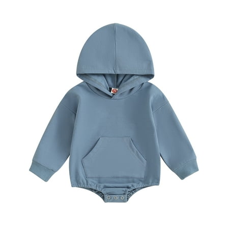Wallarenear Baby Boy Girl Hooded Sweatshirt Romper Long Sleeve Bubble Onesie Bodysuit Tops Blue 18-24 Months 
Wallarenear Baby Boy Girl Hooded Sweatshirt Romper Long Sleeve Bubble Onesie Bodysuit Tops Blue 18-24 Months