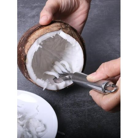 1pc Multifunction Manual Coconut Grater Silver