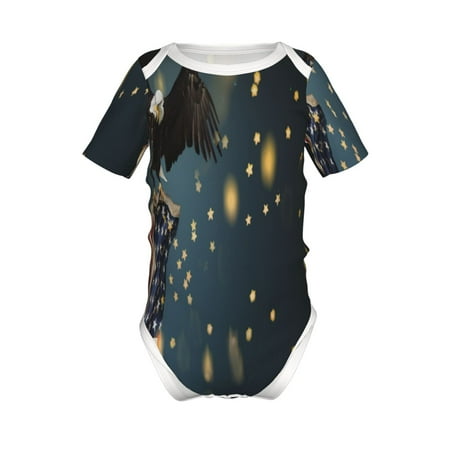 Junzan North American Bald Eagle Print Short-Sleeve Baby Climbing Clothes Bodysuits for Infant One-Piece for Baby Boys & Girls Baby Clothes Baby Romper with Snap Closure-3 Months
Junzan North American Bald Eagle Print Short-Sleeve Baby Climbing Clothes Bodysuits for Infant One-Piece for Baby Boys & Girls Baby Clothes Baby Romper with Snap Closure-3 Months