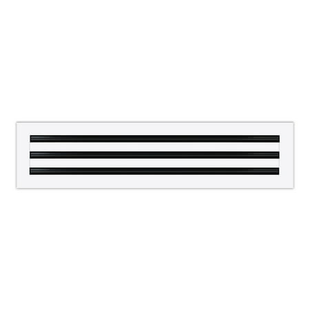 25x6 Modern AC Vent Cover - Decorative White Air Vent - Standard Linear Slot Diffuser - Register Grille for Ceiling Walls & Floors - Texas Buildmart
25x6 Modern AC Vent Cover - Decorative White Air Vent - Standard Linear Slot Diffuser - Register Grille for Ceiling Walls & Floors - Texas Buildmart