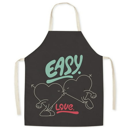 Simple Love Series Printed Apron Linen Sleeveless Lace Up Kitchen Baking Oil and Stain Resistant Apron for Adults and Children
Simple Love Series Printed Apron Linen Sleeveless Lace Up Kitchen Baking Oil and Stain Resistant Apron for Adults and Children