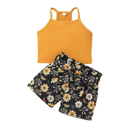 QWERTYU Infant Baby Toddler Child Children Kids Sleeveless Cami Top and Floral Shorts Set Outfits Summer Clothing Set for Girl 6M-4Y
QWERTYU Infant Baby Toddler Child Children Kids Sleeveless Cami Top and Floral Shorts Set Outfits Summer Clothing Set for Girl 6M-4Y