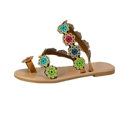 Lovskoo 2024 Women s Sandals Comfortable Dressy Summer Floral Open Toe with Clip Toe Plus Size Ethnic Beach Flat Sandals Red
Lovskoo 2024 Women s Sandals Comfortable Dressy Summer Floral Open Toe with Clip Toe Plus Size Ethnic Beach Flat Sandals Red