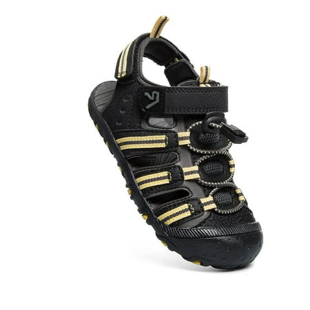 K Komforme Little Boys Athletic Sandals Kids Outdoor Black Gold Sports Sandals Sizes 13
K Komforme Little Boys Athletic Sandals Kids Outdoor Black Gold Sports Sandals Sizes 13