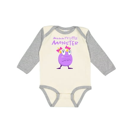 Inktastic Mommy s Little Monster Gift Baby Girl Long Sleeve Bodysuit