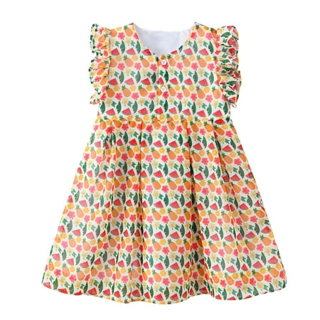 TAIAOJING Toddler Girls Floral Casual Dress Fly Sleeve Cartoon Prints Dress Dance Party Princess Dresses 4-5 Years
TAIAOJING Toddler Girls Floral Casual Dress Fly Sleeve Cartoon Prints Dress Dance Party Princess Dresses 4-5 Years