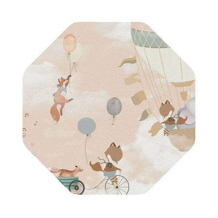 Lukts Animals Riding Across The Sky1 Leather Drinks Coasters Set of 6 Suitable or Drinks Furniture Protection and Easy Clean up
Lukts Animals Riding Across The Sky1 Leather Drinks Coasters Set of 6 Suitable or Drinks Furniture Protection and Easy Clean up