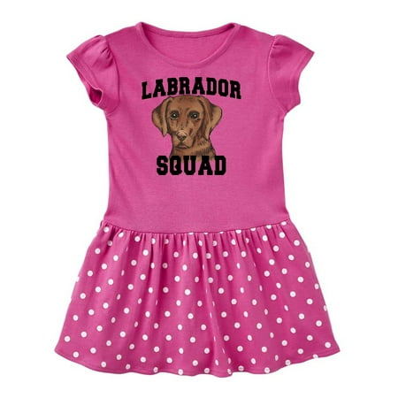 Inktastic Dog Labrador Squad Gift Toddler Girl Dress