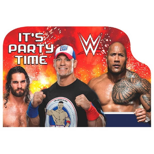 WWE Wrestling Bash Invitation Set w/ Envelopes (8ct)