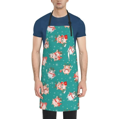 Vsdgher Funny Christmas Deer Waterproof Apron with 2 Pockets Kitchen Chef Aprons Bibs for Grooming Cooking Baking Painting Gardening
Vsdgher Funny Christmas Deer Waterproof Apron with 2 Pockets Kitchen Chef Aprons Bibs for Grooming Cooking Baking Painting Gardening