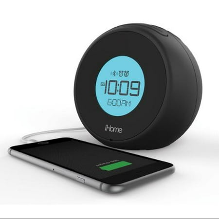 Ihm Ibt18bc Bluetooth (r) Dual Alarm Clock With Speakerphone & Usb (black)