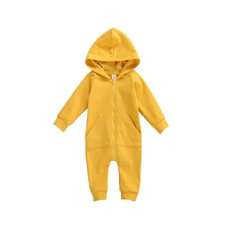 Licupiee Infant Baby Boys Girls Zipper Hooded Long Sleeve Jumpsuit One Piece Romper with Pocket Fall Winter Outfits
Licupiee Infant Baby Boys Girls Zipper Hooded Long Sleeve Jumpsuit One Piece Romper with Pocket Fall Winter Outfits